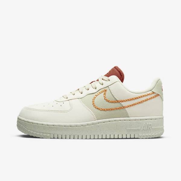 Olive / Yellow Women\'s Nike Air Force 1 07 Low Sneakers | NK185MQJ