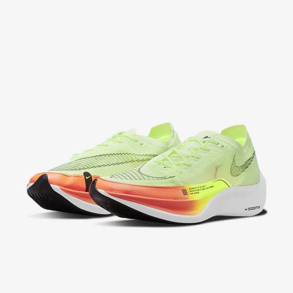 Orange / Black Men's Nike ZoomX Vaporfly Next% 2 Road Racing Running Shoes | NK140JKL