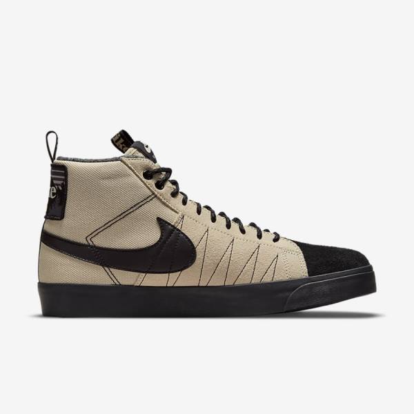 Orange / Black Women's Nike SB Zoom Blazer Mid Premium Sneakers | NK157HDE