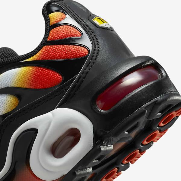 Orange / Gold / Black Kids' Nike Air Max Plus Older Sneakers | NK713EVD