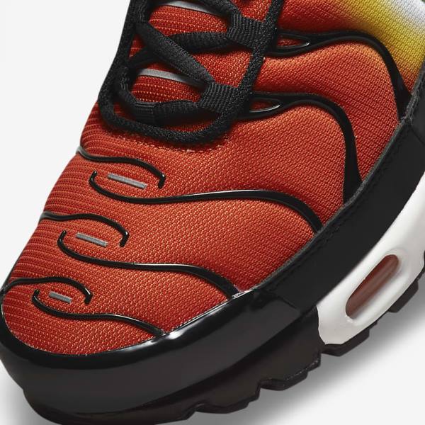 Orange / Gold / Black Men's Nike Air Max Plus Sneakers | NK951MUA