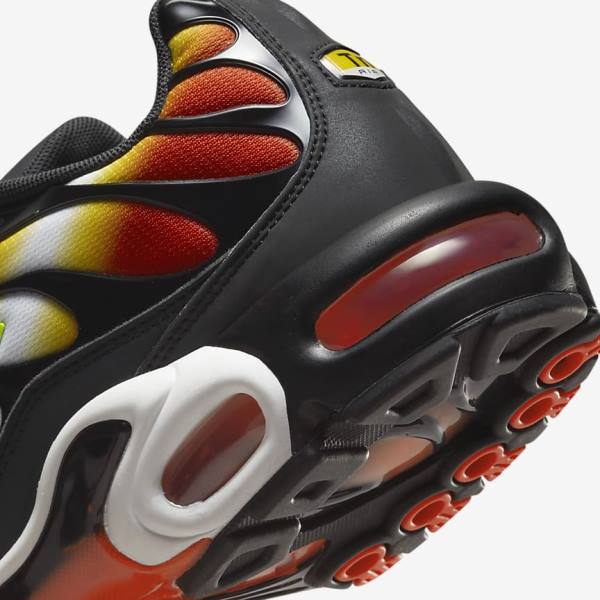 Orange / Gold / Black Men's Nike Air Max Plus Sneakers | NK951MUA