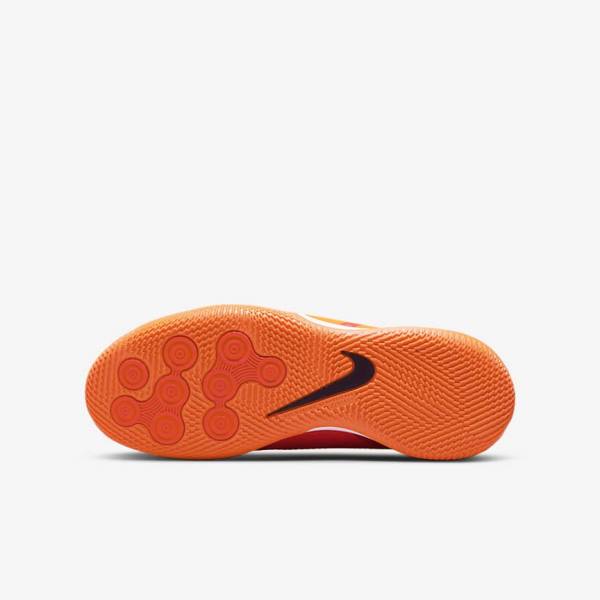 Orange / Light Red / Black Kids' Nike Jr. Phantom GT2 Academy IC Older Indoor Court Football Shoes | NK491CZU