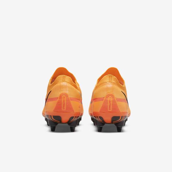 Orange / Light Red / Black Men's Nike Phantom GT2 Elite SG-Pro AC Soft-Ground Football Shoes | NK708YVC