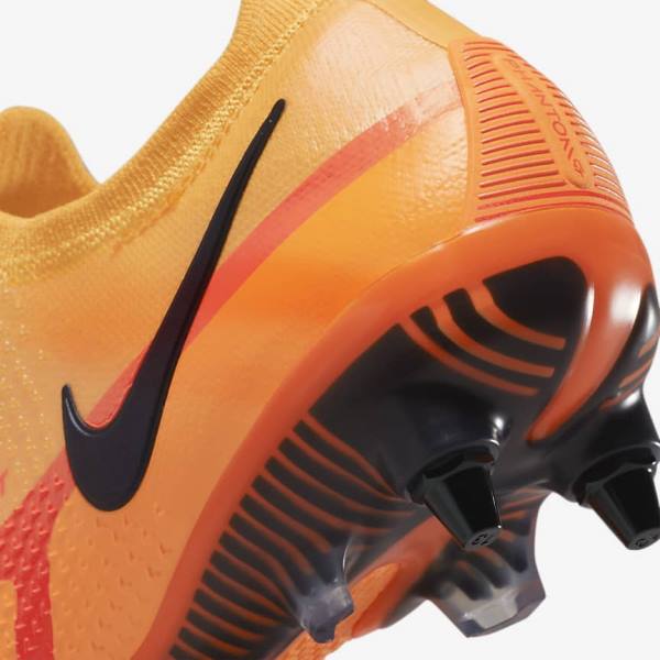 Orange / Light Red / Black Men's Nike Phantom GT2 Elite SG-Pro AC Soft-Ground Football Shoes | NK708YVC