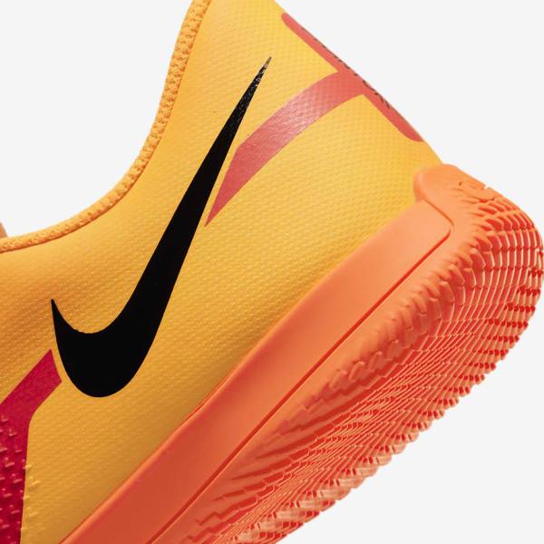 Orange / Light Red / Black Men's Nike Phantom GT2 Club IC Indoor Court Football Shoes | NK768YGQ