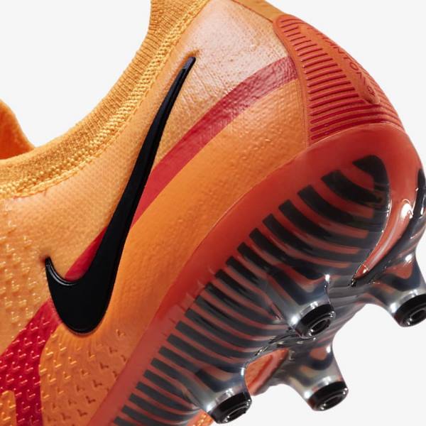 Orange / Light Red / Black Men's Nike Phantom GT2 Elite AG-Pro Artificial-Grass Football Shoes | NK796JZR