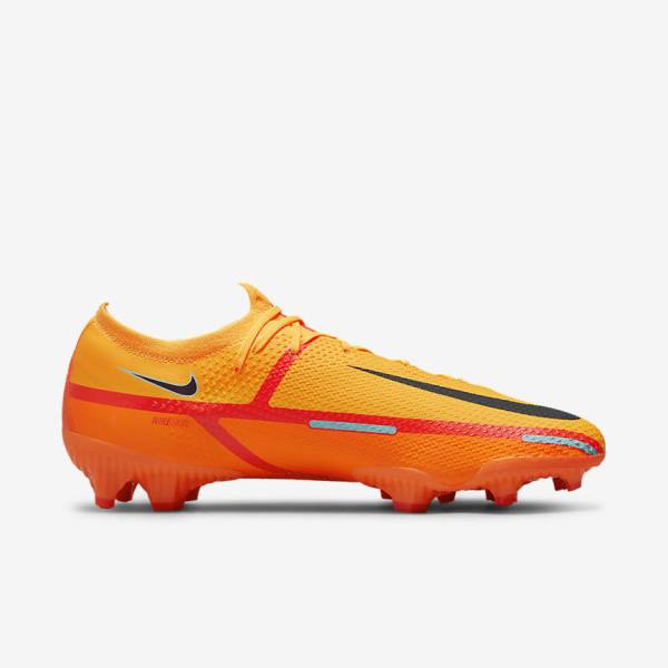 Orange / Light Red / Black Women's Nike Phantom GT2 Pro FG Firm-Ground Football Shoes | NK136TPU