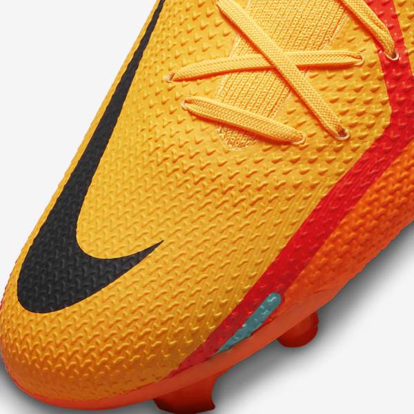 Orange / Light Red / Black Women's Nike Phantom GT2 Pro FG Firm-Ground Football Shoes | NK136TPU