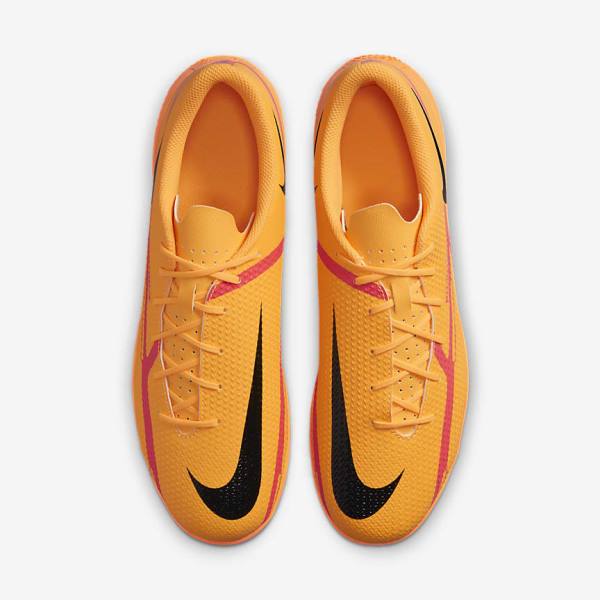 Orange / Light Red / Black Women's Nike Phantom GT2 Club IC Indoor Court Football Shoes | NK185RGY