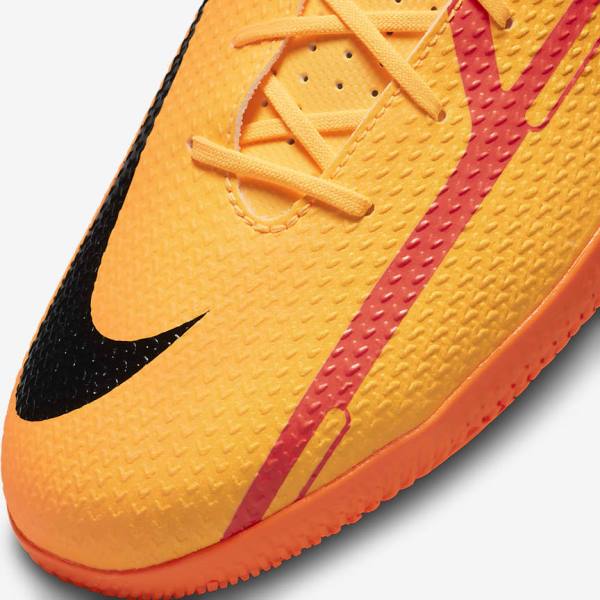 Orange / Light Red / Black Women's Nike Phantom GT2 Club IC Indoor Court Football Shoes | NK185RGY