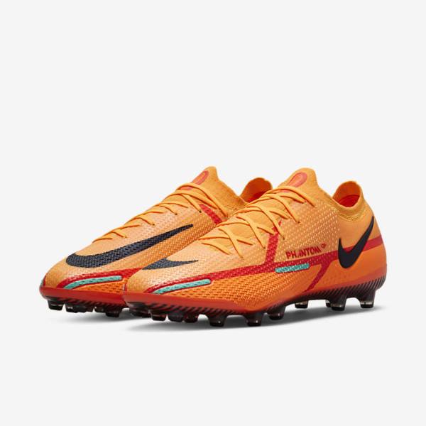 Orange / Light Red / Black Women's Nike Phantom GT2 Elite AG-Pro Artificial-Grass Football Shoes | NK289QTV