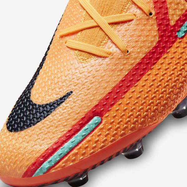 Orange / Light Red / Black Women's Nike Phantom GT2 Elite AG-Pro Artificial-Grass Football Shoes | NK289QTV