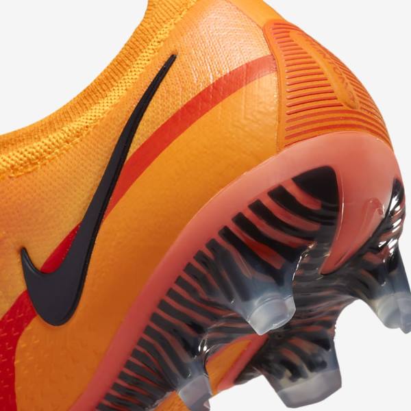 Orange / Light Red / Black Women's Nike Phantom GT2 Elite FG Firm-Ground Football Shoes | NK297LZE