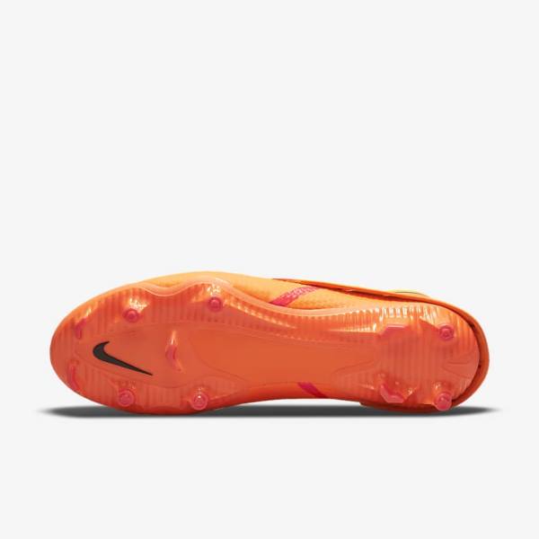 Orange / Light Red / Black Women's Nike Phantom GT2 Academy FlyEase MG Multi-Grounds Football Shoes | NK564IUC