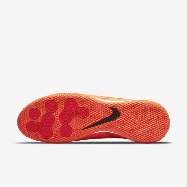 Orange / Light Red / Black Women's Nike Phantom GT2 Academy Dynamic Fit IC Indoor Court Football Shoes | NK685RAU