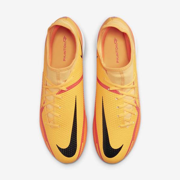 Orange / Light Red / Black Women's Nike Phantom GT2 Academy Dynamic Fit IC Indoor Court Football Shoes | NK685RAU