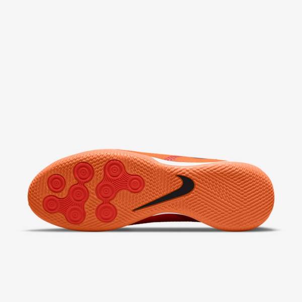 Orange / Light Red / Black Women's Nike Phantom GT2 Academy IC Indoor-Court Football Shoes | NK695CPV