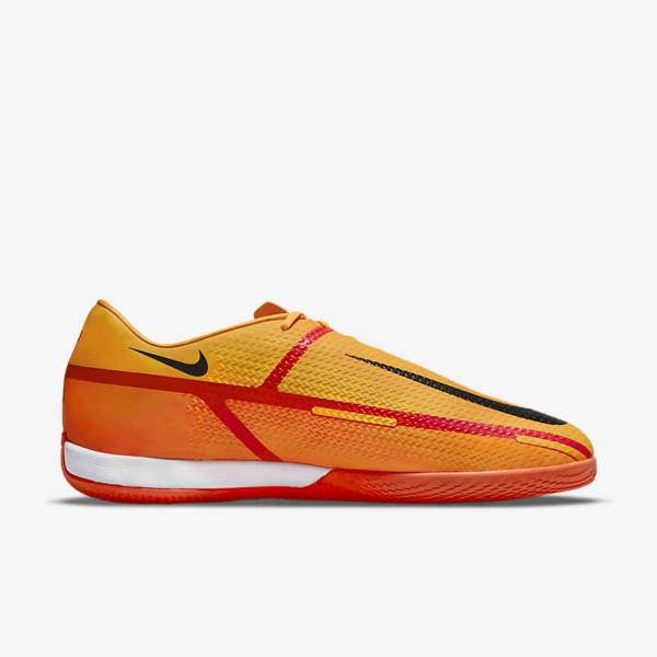 Orange / Light Red / Black Women's Nike Phantom GT2 Academy IC Indoor-Court Football Shoes | NK695CPV