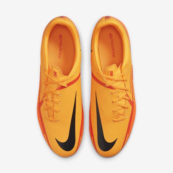 Orange / Light Red / Black Women's Nike Phantom GT2 Academy MG Multi-Ground Football Shoes | NK702AWZ