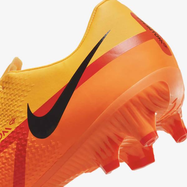 Orange / Light Red / Black Women's Nike Phantom GT2 Academy MG Multi-Ground Football Shoes | NK702AWZ