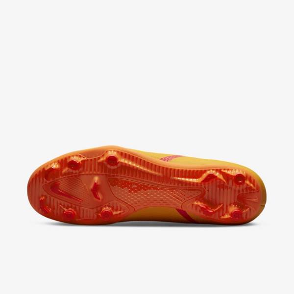 Orange / Light Red / Black Women's Nike Phantom GT2 Club MG Multi-Ground Football Shoes | NK864JCX