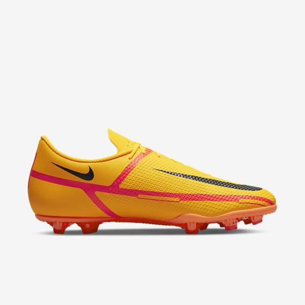 Orange / Light Red / Black Women's Nike Phantom GT2 Club MG Multi-Ground Football Shoes | NK864JCX