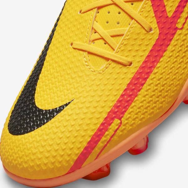 Orange / Light Red / Black Women's Nike Phantom GT2 Club MG Multi-Ground Football Shoes | NK864JCX