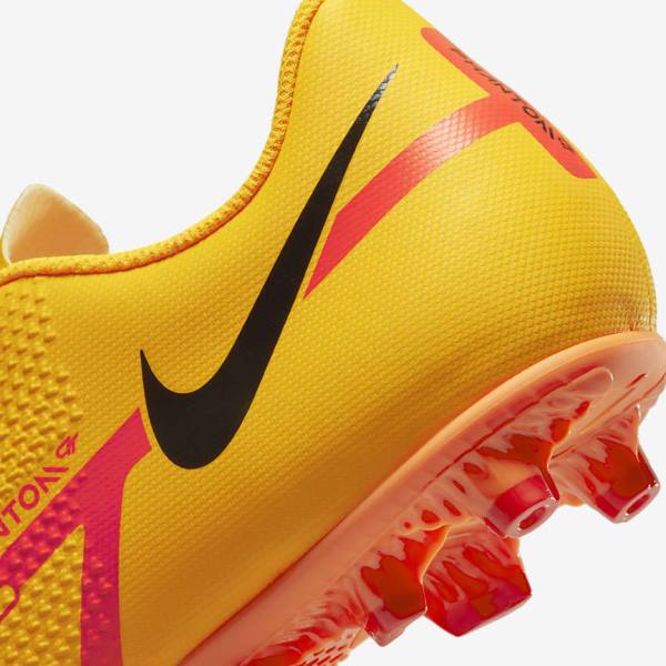 Orange / Light Red / Black Women's Nike Phantom GT2 Club MG Multi-Ground Football Shoes | NK864JCX