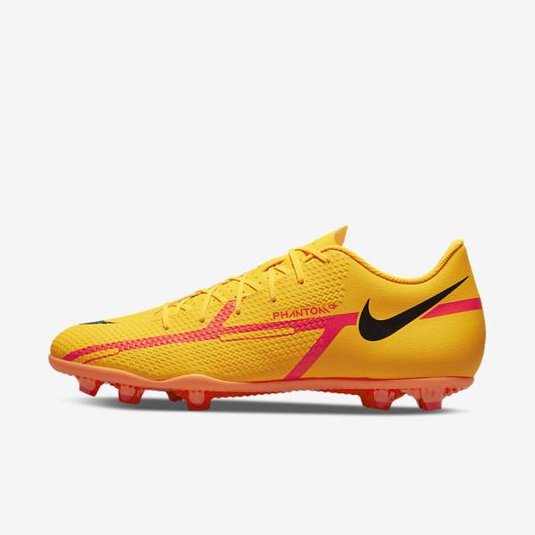 Orange / Light Red / Black Women\'s Nike Phantom GT2 Club MG Multi-Ground Football Shoes | NK864JCX