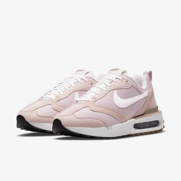 Pink / Black / Light Brown / White Women's Nike Air Max Dawn Sneakers | NK183JCW