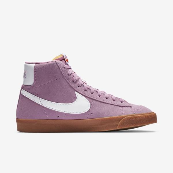 Pink / Brown / Orange / White Women's Nike Blazer Mid 77 Sneakers | NK603EBK