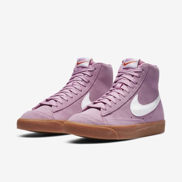 Pink / Brown / Orange / White Women's Nike Blazer Mid 77 Sneakers | NK603EBK