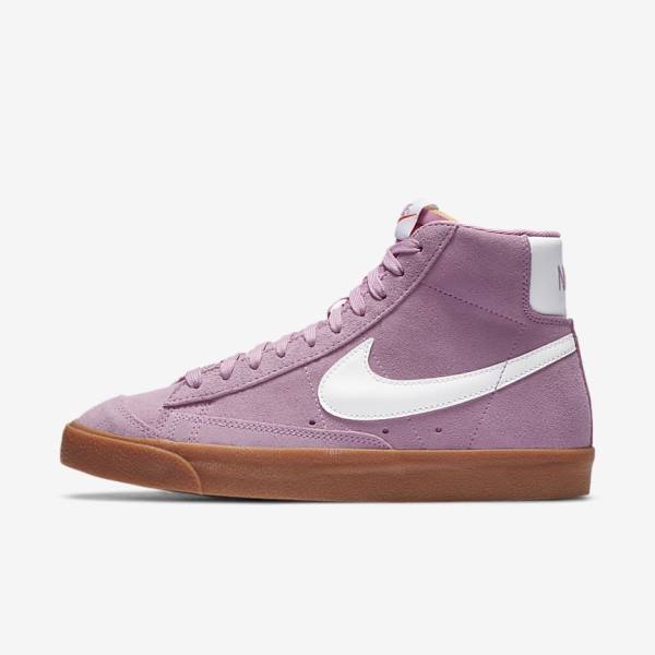 Pink / Brown / Orange / White Women\'s Nike Blazer Mid 77 Sneakers | NK603EBK