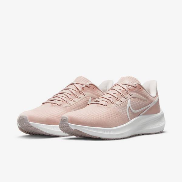 Pink / Light Pink / White Women's Nike Air Zoom Pegasus 39 Road Running Shoes | NK963FKR