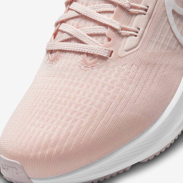 Pink / Light Pink / White Women's Nike Air Zoom Pegasus 39 Road Running Shoes | NK963FKR