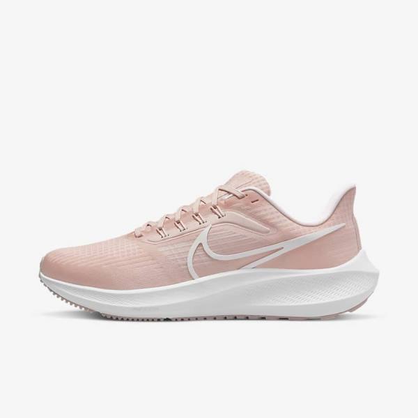 Pink / Light Pink / White Women\'s Nike Air Zoom Pegasus 39 Road Running Shoes | NK963FKR