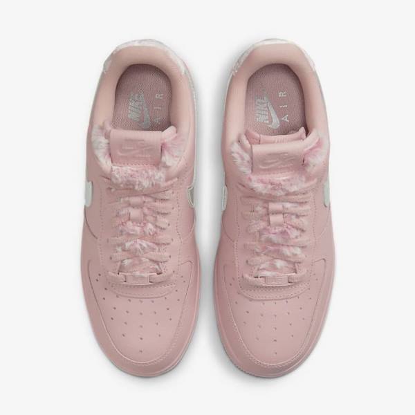 Pink / Metal Silver Women's Nike Air Force 1 07 Sneakers | NK293NZX