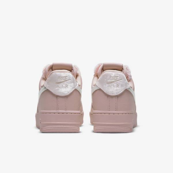 Pink / Metal Silver Women's Nike Air Force 1 07 Sneakers | NK293NZX