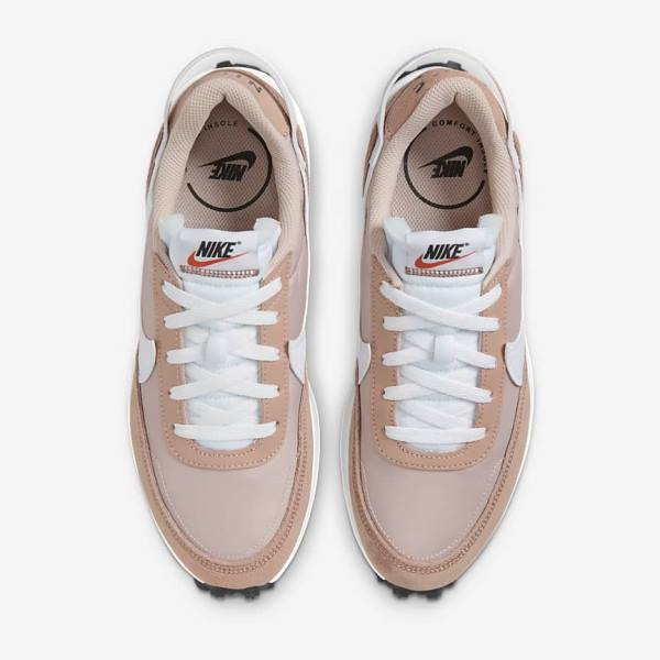 Pink / Rose / Khaki Rose / White Women's Nike Waffle Debut Sneakers | NK807IXD