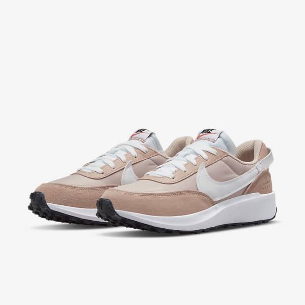 Pink / Rose / Khaki Rose / White Women's Nike Waffle Debut Sneakers | NK807IXD