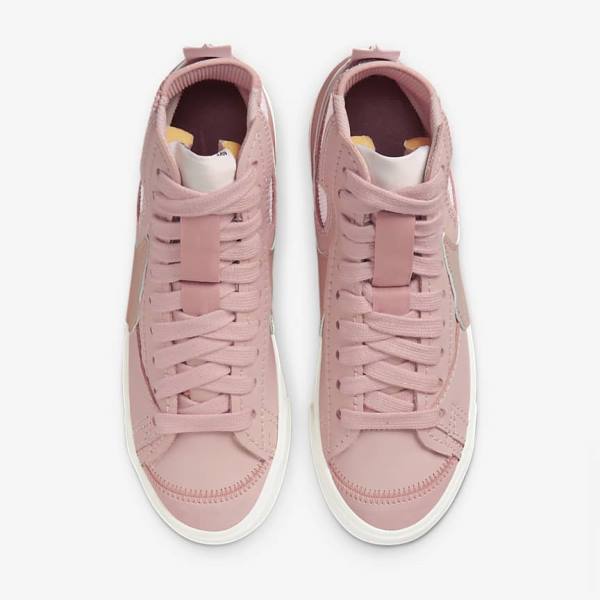 Pink / Rose Women's Nike Blazer Mid 77 Jumbo Sneakers | NK021VND