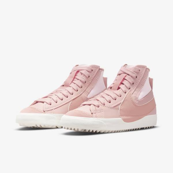 Pink / Rose Women's Nike Blazer Mid 77 Jumbo Sneakers | NK021VND