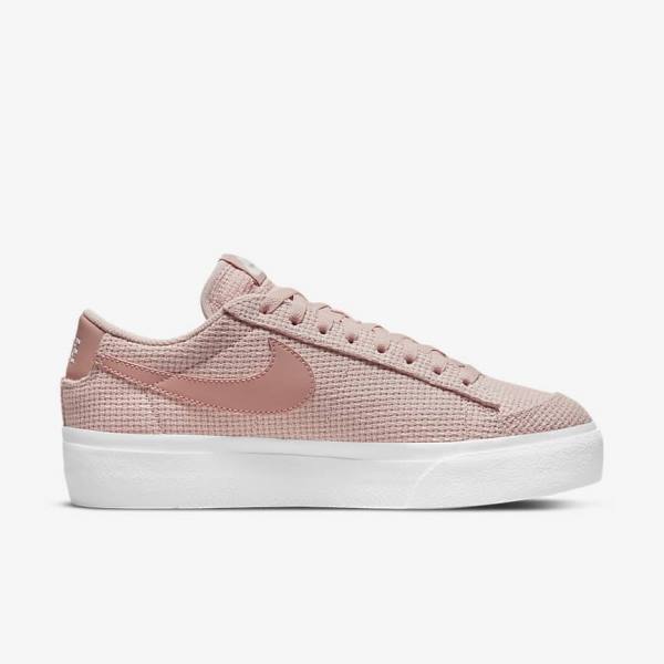 Pink / White / Pink / Rose Women's Nike Blazer Low Platform Sneakers | NK931XEI