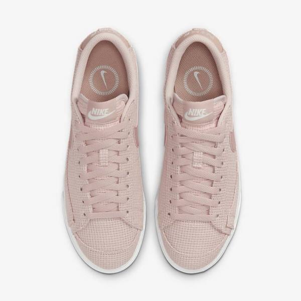 Pink / White / Pink / Rose Women's Nike Blazer Low Platform Sneakers | NK931XEI