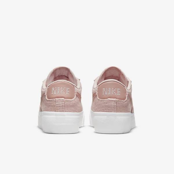 Pink / White / Pink / Rose Women's Nike Blazer Low Platform Sneakers | NK931XEI