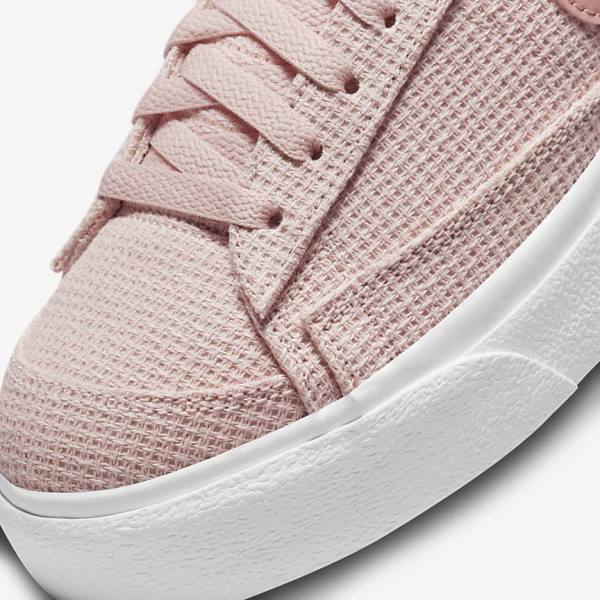 Pink / White / Pink / Rose Women's Nike Blazer Low Platform Sneakers | NK931XEI