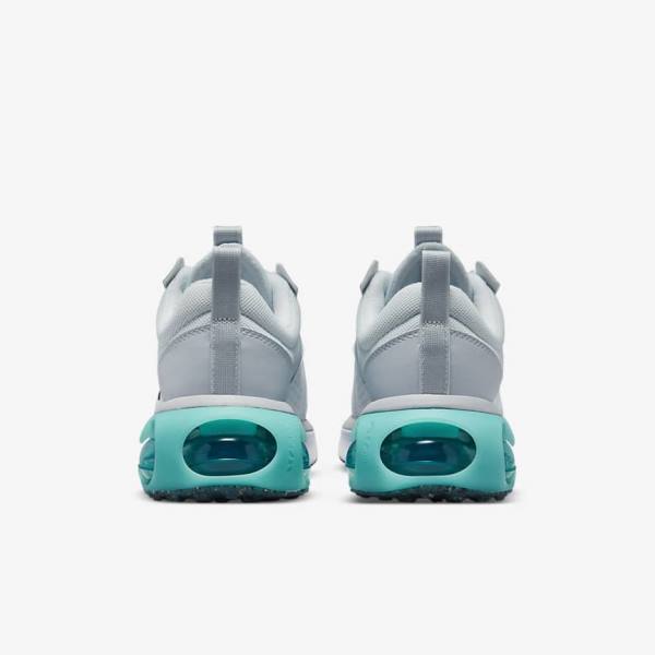 Platinum / Turquoise / Grey / Black Women's Nike Air Max 2021 Sneakers | NK864XSZ