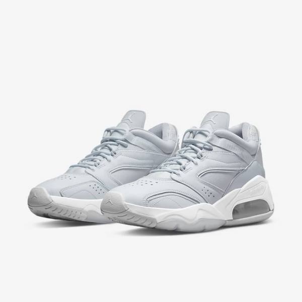 Platinum / White / Grey Men's Nike Jordan Point Lane Sneakers | NK960UEQ