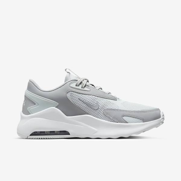 Platinum / White / Metal Silver / Grey Men's Nike Air Max Bolt Sneakers | NK054HEF